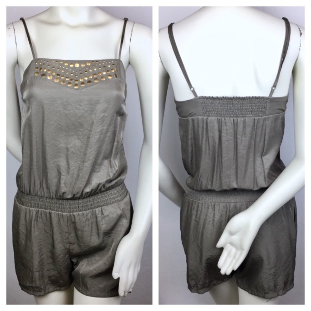 LC Lauren Conrad | Olive Corporal Green Romper XS
